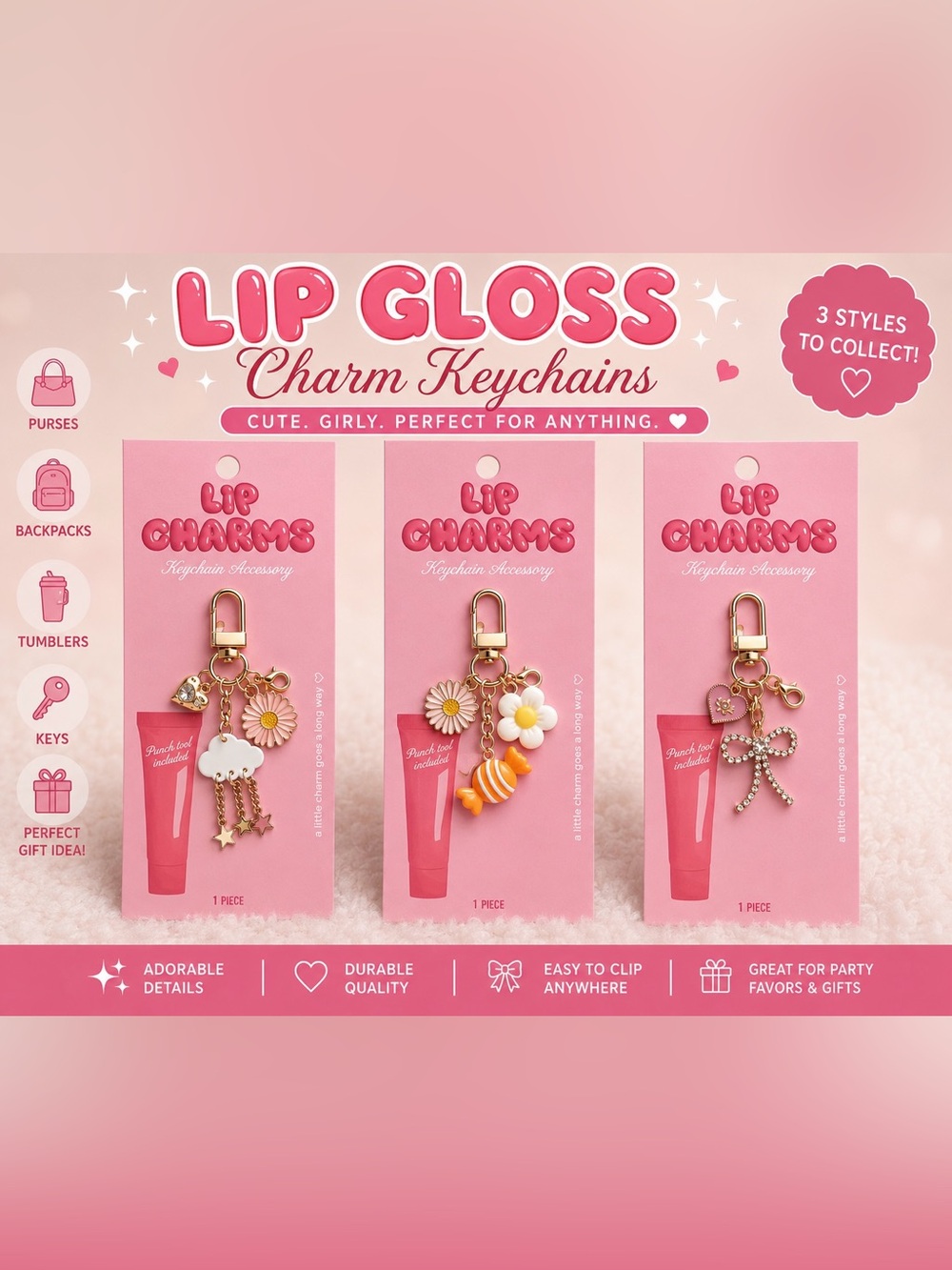 Lip Gloss/ Keychain Charms
